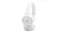 Three-quarter angle of JBL wireless headphones standing upright Three-quarter angle of JBL wireless headphones standing upright