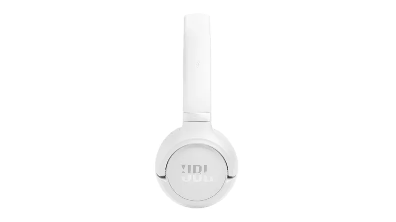 Side view of the wireless headphone with the JBL logo Side view of the wireless headphone with the JBL logo