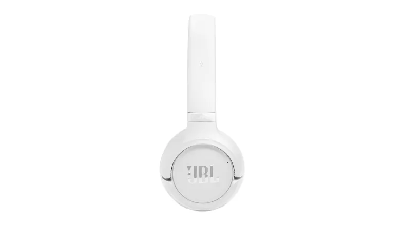 Side profile view of JBL headphones showing the smooth headband Side profile view of JBL headphones showing the smooth headband
