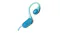 Close-up view of curved JBL headphone with side controls Close-up view of curved JBL headphone with side controls
