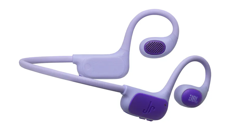Detailed view of JBL Junior headphones showing textured inner casing Detailed view of JBL Junior headphones showing textured inner casing
