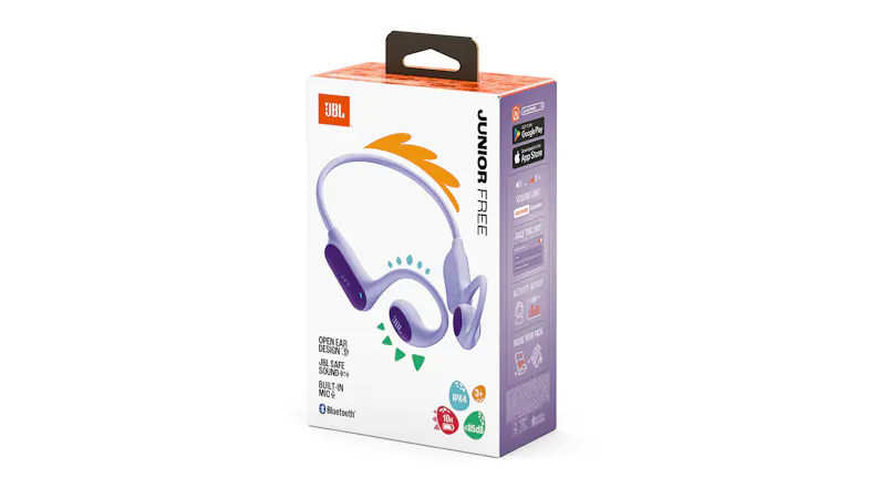 Angled view of JBL box showing app icons on side panel Angled view of JBL box showing app icons on side panel