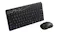A Rapoo keyboard and mouse combo with a full layout and ergonomic design A Rapoo keyboard and mouse combo with a full layout and ergonomic design