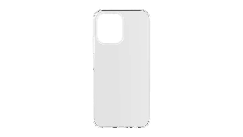 Transparent OPPO A6x protective case showing the smooth back and reinforced corners Transparent OPPO A6x protective case showing the smooth back and reinforced corners