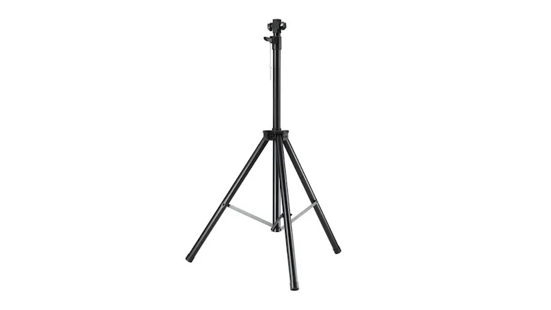 A front view of the Maxkon Adjustable Tripod Stand for Maxkon Infrared Heaters 1.1-1.8m A front view of the Maxkon Adjustable Tripod Stand for Maxkon Infrared Heaters 1.1-1.8m