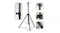 Heavy‑duty adjustable tripod stands with steel construction, locking height pin, reinforced joints, and stable three‑leg base Heavy‑duty adjustable tripod stands with steel construction, locking height pin, reinforced joints, and stable three‑leg base
