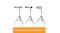 Tripod stand compatible with Maxkon infrared heaters, showing secure mounting and stable support for outdoor heating use Tripod stand compatible with Maxkon infrared heaters, showing secure mounting and stable support for outdoor heating use