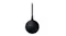 Top-down view of a round mouse receiver with a braided cable Top-down view of a round mouse receiver with a braided cable