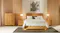Front-facing view of the Jasper King Bed Frame centred in the room Front-facing view of the Jasper King Bed Frame centred in the room