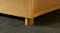 Close-up of the Jasper bed’s corner leg and lower frame Close-up of the Jasper bed’s corner leg and lower frame