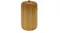 Brown, ribbed ceramic cylinder lamp base with a glossy finish Brown, ribbed ceramic cylinder lamp base with a glossy finish