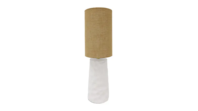 A Mable White Ceramic Lamp in an 81cm size A Mable White Ceramic Lamp in an 81cm size