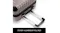 Close‑up of the extended aluminium telescopic pull handle integrated into the suitcase Close‑up of the extended aluminium telescopic pull handle integrated into the suitcase