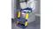 A view of the toiler ladder with stool positioned in a bathroom A view of the toiler ladder with stool positioned in a bathroom