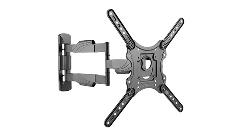 Konic 55" Full-Motion TV wall mount with adjustable arms and four‑arm VESA plate Konic 55" Full-Motion TV wall mount with adjustable arms and four‑arm VESA plate