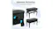 Adjustable piano stool size diagram showing 80cm length, 35cm width, and seat height adjustable from 45 to 55cm Adjustable piano stool size diagram showing 80cm length, 35cm width, and seat height adjustable from 45 to 55cm