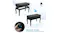 Melodic piano bench highlighting sturdy lifting frame with maximum load capacity of 250kg for stable and safe seating Melodic piano bench highlighting sturdy lifting frame with maximum load capacity of 250kg for stable and safe seating