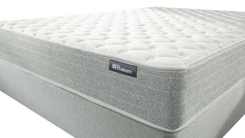 Close‑up corner view of the mattress, highlighting the plush quilted top Close‑up corner view of the mattress, highlighting the plush quilted top