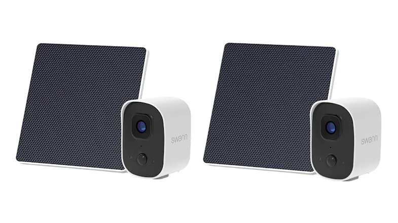 Swann EVO 2K Indoor/Outdoor Wireless Security Camera with Solar Panel - 2 Pack (White) Swann EVO 2K Indoor/Outdoor Wireless Security Camera with Solar Panel - 2 Pack (White)