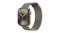 An angled front view of the Vonmahlen Milanese Loop 2 Strap An angled front view of the Vonmahlen Milanese Loop 2 Strap