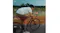 A cyclist is shown through four different colour filter strips A cyclist is shown through four different colour filter strips