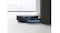 Robot vacuum extends its side mop to reach under a kitchen cabinet Robot vacuum extends its side mop to reach under a kitchen cabinet