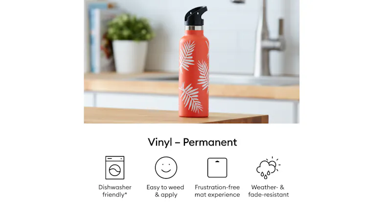 An infographic that showcases all of the premium vinyl's features An infographic that showcases all of the premium vinyl's features