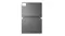 Flat overhead view of an open grey case showing a pen slot Flat overhead view of an open grey case showing a pen slot