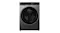 A Haier 600 Series 12kg Front Loader Washing Machine in a sleek black colour A Haier 600 Series 12kg Front Loader Washing Machine in a sleek black colour