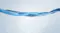 Graphic of a blue fabric with a white steam Graphic of a blue fabric with a white steam