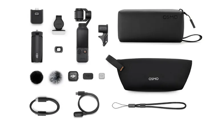 DJI Osmo Pocket 4 4K Handheld Action Camera Creator Combo in a sleek black colour DJI Osmo Pocket 4 4K Handheld Action Camera Creator Combo in a sleek black colour