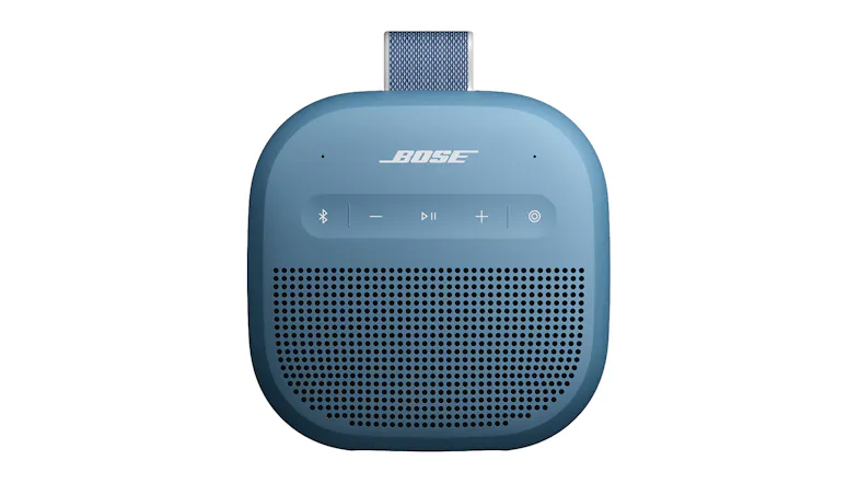 Bose SoundLink Micro (2nd Gen) Portable Bluetooth Speaker in a stylish blue dusk colour Bose SoundLink Micro (2nd Gen) Portable Bluetooth Speaker in a stylish blue dusk colour