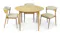 Helsinki 1100mm round dining table styled with four matching dining chairs Helsinki 1100mm round dining table styled with four matching dining chairs