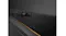 Angled close‑up of the cooktop installed flush into a dark stone benchtop Angled close‑up of the cooktop installed flush into a dark stone benchtop