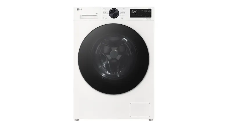 LG Series 3 9kg Front Loader Washing Machine in a sleek white colour LG Series 3 9kg Front Loader Washing Machine in a sleek white colour