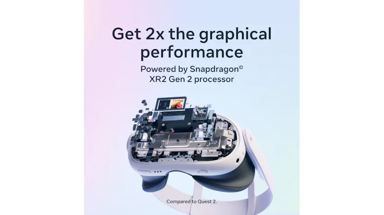 Metaquest 3S headset with Snapdragon XR2 Gen 2 processor Metaquest 3S headset with Snapdragon XR2 Gen 2 processor