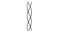 Three strands of black braided cable are intertwined in a vertical braid Three strands of black braided cable are intertwined in a vertical braid