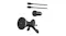 Set containing the mount, a car power adapter, and two cables Set containing the mount, a car power adapter, and two cables