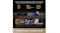 Promotional graphic showing the robotic vacuum navigating under low furniture Promotional graphic showing the robotic vacuum navigating under low furniture
