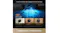 Close-up promotional image of the robot projecting blue light onto a floor to detect liquid spills and debris Close-up promotional image of the robot projecting blue light onto a floor to detect liquid spills and debris