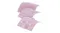 Three interchangeable pink massage inserts shown separately Three interchangeable pink massage inserts shown separately