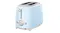 Smeg 50's Style 2 Slice Toaster in a stylish glossy pastel blue colour Smeg 50's Style 2 Slice Toaster in a stylish glossy pastel blue colour