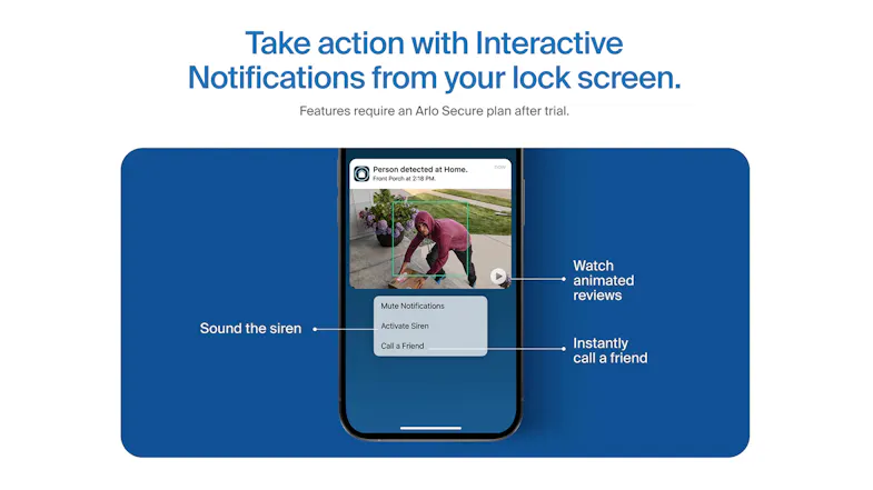 Smartphone screen showing an interactive lock screen notification Smartphone screen showing an interactive lock screen notification