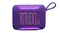 Front view of the JBL Go 5 portable Bluetooth speaker in purple Front view of the JBL Go 5 portable Bluetooth speaker in purple