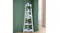 Modern white 5‑tier corner shelving unit holding plants and artwork, ideal for small spaces Modern white 5‑tier corner shelving unit holding plants and artwork, ideal for small spaces