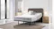 Angled bedroom view of a Sealy Posture Life Medium queen mattress on an Element adjustable base Angled bedroom view of a Sealy Posture Life Medium queen mattress on an Element adjustable base