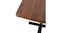 Close-up of a standing desk showing rounded edges with a smooth finish Close-up of a standing desk showing rounded edges with a smooth finish
