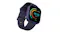 Purple HiFuture EDGE square smartwatch showing colourful activity rings and time Purple HiFuture EDGE square smartwatch showing colourful activity rings and time