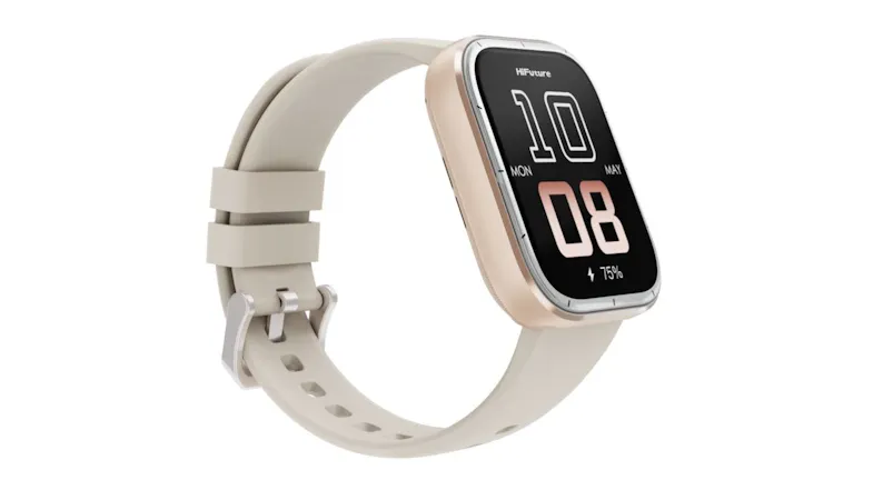 Hifuture ZONE 3 Sports Smartwatch with a beige silicone strap Hifuture ZONE 3 Sports Smartwatch with a beige silicone strap