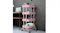 A storage trolley with four shelves, used for office supplies and books in a modern interior A storage trolley with four shelves, used for office supplies and books in a modern interior